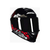 Capacete Axxis Eagle Lady Catrina Preto e Vermelho