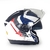 Capacete Nolan N70 2X Decurio Branco/Azul Fosco