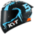 Capacete KYT TT Course Masia Winter Test Preto Fosco/Azul