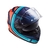 Capacete LS2 FF800 com Viseira Solar Slant Azul/Laranja Fosco