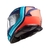 Capacete LS2 FF800 com Viseira Solar Slant Azul/Laranja Fosco