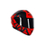 Capacete Axxis Draken Dekers Gloss Vermelho Preto