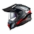 Capacete LS2 Explorer MX 701 Frontier Titanium/Vermelho