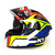 Capacete KYT NF-R Dalla Porta Réplica Original Vermelho/Azul/Amarelo