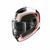 Capacete Shark Spartan Priona Preto / Branco / Vermelho Glossy WKR