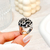 Anillo xl - flores y ramitas negro AQ - comprar online