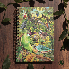 Cuaderno argollado papel liso Aves de Colombia