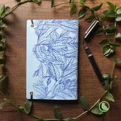 Cuaderno Cuerina Abarco Azul Celeste - comprar online