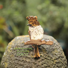 Broche Mosquerito De Yelmo (Lophotriccus pileatus)