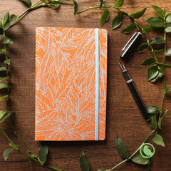 Cuaderno Cuerina Abarco Naranja