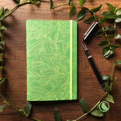 Cuaderno Cuerina Abarco Verde Claro