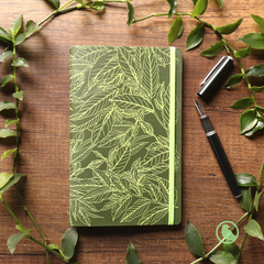 Cuaderno Cuerina Abarco Verde Oscuro