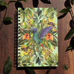 Cuaderno argollado papel liso Colibrí Zafiro