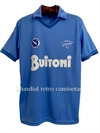 Camiseta celeste Napoli Buitoni campeon 1985/1986 HOMENAJE MARADONA