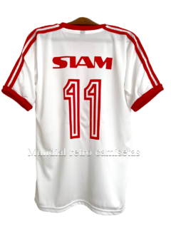 Camiseta Huracan SIAM blanca 1988 - 1990 - MUNDIAL RETRO CAMISETAS