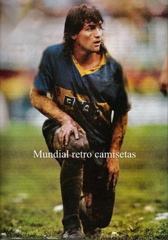 camiseta futbol boca juniors fiat retro