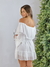 Vestido Curto Voal Branco - comprar online