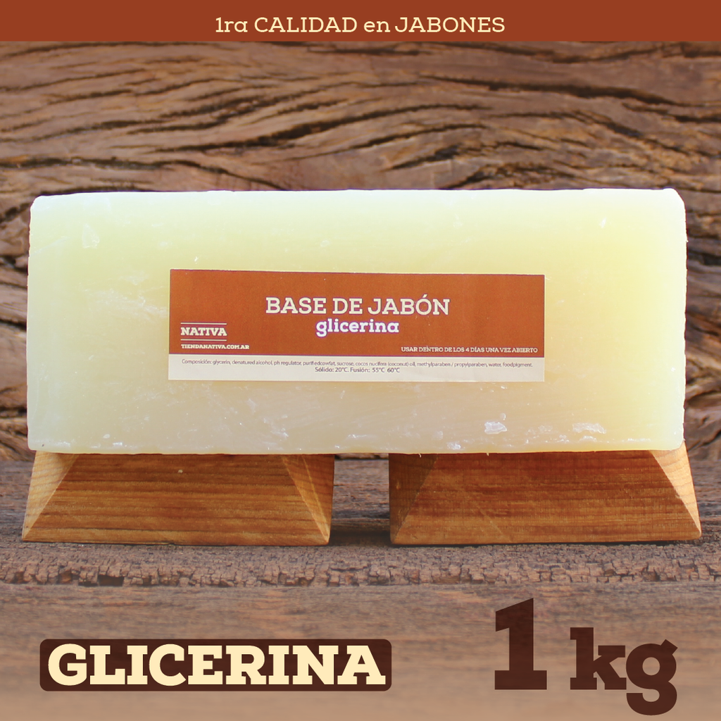 Base de 1 kg Jabón de Glicerina para Jabón sólido