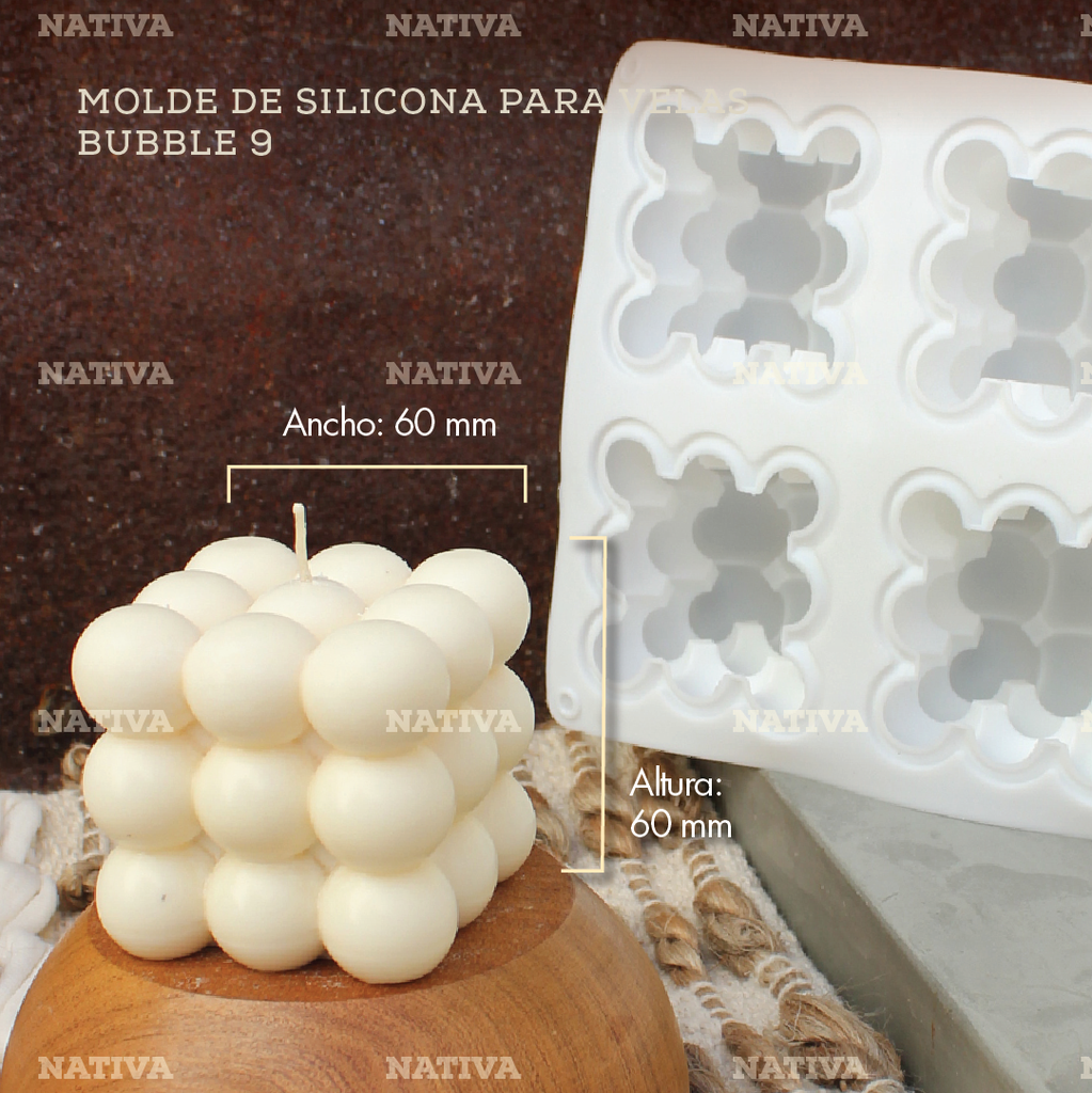 Moldes de silicona para velas, velas perfumadas fáciles de desmoldar,  diseño antiadherente, resistentes a altas temperaturas, moldes de silicona  para