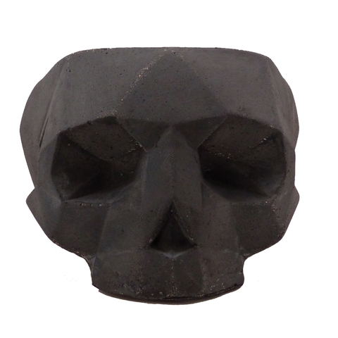 Maceta Mictlán Calavera Grande Negra