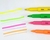 Kit c/12 Unidades Pincel Marca Texto Neon Keep - Amarelo, Azul, Verde, Rosa e Laranja na internet