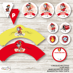 Kit imprimible Marshall Paw Patrol - comprar online