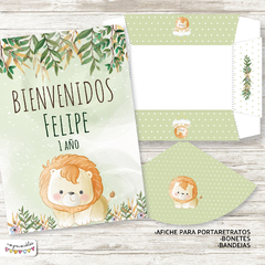 Kit Imprimible León Bebé - tienda online