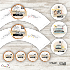 Kit Imprimible Desayuno Día del amigo Acuarela - comprar online