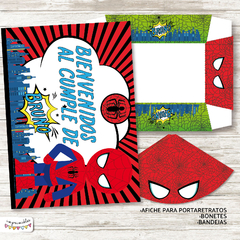 Kit imprimible Hombre Araña Comic - tienda online