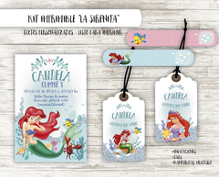 Kit imprimible La Sirenita Ariel