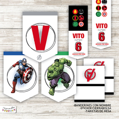 Kit Imprimible Avengers