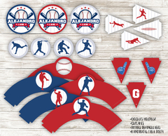 Kit imprimible Baseball - comprar online