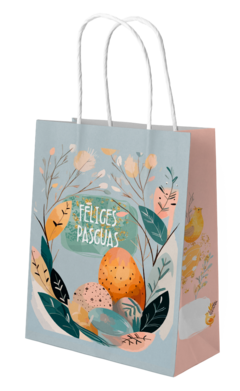 Set imprimible de Cajas, tags y bolsa Pascua pollitos