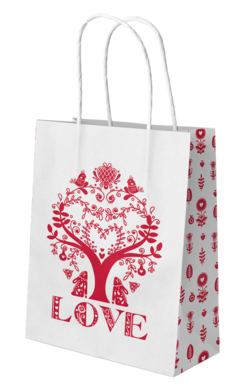 Set imprimible de Cajas, tags y bolsa LOVE en rojo en internet