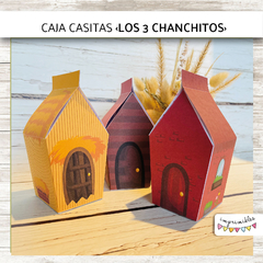 Cajas Casitas los 3 chanchitos