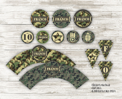 Kit imprimible Militar - Camuflado - comprar online