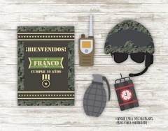 Kit imprimible Militar - Camuflado - tienda online