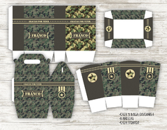 Imagen de Kit imprimible Militar - Camuflado