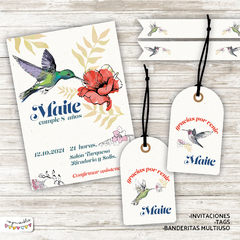 Kit imprimible Colibríes