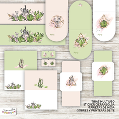 Kit imprimible Desayuno Cactus en rosa en internet
