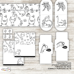 Kit Imprimible Desayuno Dinosaurios Para Colorear en internet
