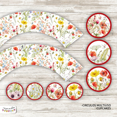 Kit Imprimible Desayuno Flores 6 - comprar online