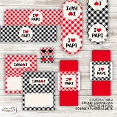 Kit Imprimible Desayuno I LOVE PAPI