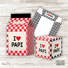 Kit Imprimible Desayuno I LOVE PAPI