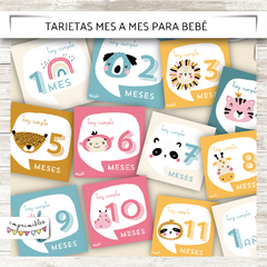 Tarjetas mes a mes para bebé - Comprar en Imprimibles