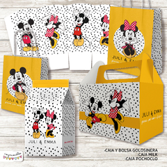 Kit imprimible Mickey y Minnie clásico