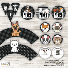 Kit Imprimible Perros y Gatos - comprar online