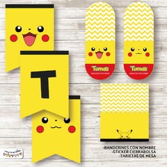 Kit imprimible Pikachu - Imprimibles