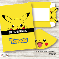 Kit imprimible Pikachu - tienda online