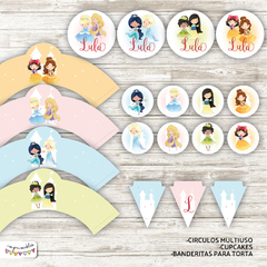 Kit Imprimible Princesas - comprar online